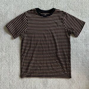 Black and yellow striped shirt